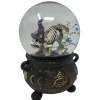 Cauldron With Cat Skeleton Snow Globe | The Christmas Loft< Sale