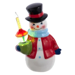 Ceramic Snowman Bubble Light<Kurt Adler Clearance