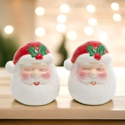 Charming Santa Claus Salt and Pepper Shakers Set< Hot