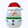 Cheerful Snowman Dolomite Cookie Jar< Fashion