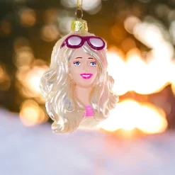 Chic Barbie Head Ornament with Sunglasses<Cody Foster & Co. Hot