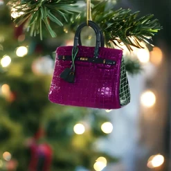 Chic Purple Haute Handbag Ornament<Cody Foster & Co. Clearance