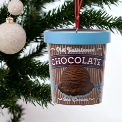 Chocolate Ice Cream Pint Ornament<Kurt Adler Fashion