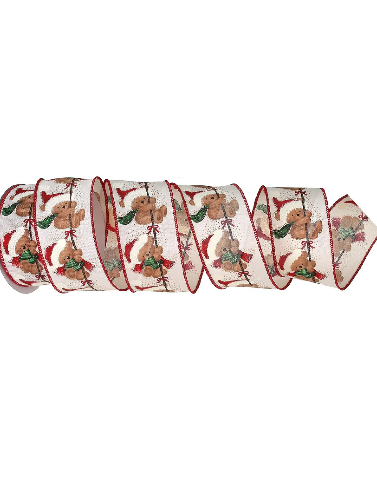 Christmas Teddy Ribbon< Discount