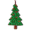 Christmas Tree Ornament with Green Paper Beads< Sale