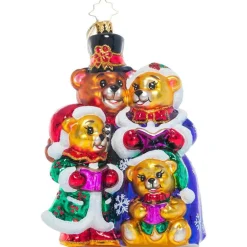 - Bear Family Carolers Ornament | The Christmas Loft<Christopher Radko Clearance