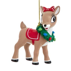 Clarice with Wreath Blowmold Ornament<Kurt Adler Best