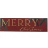 Classic 42 inch Red Merry Christmas Wooden Wall Sign< New