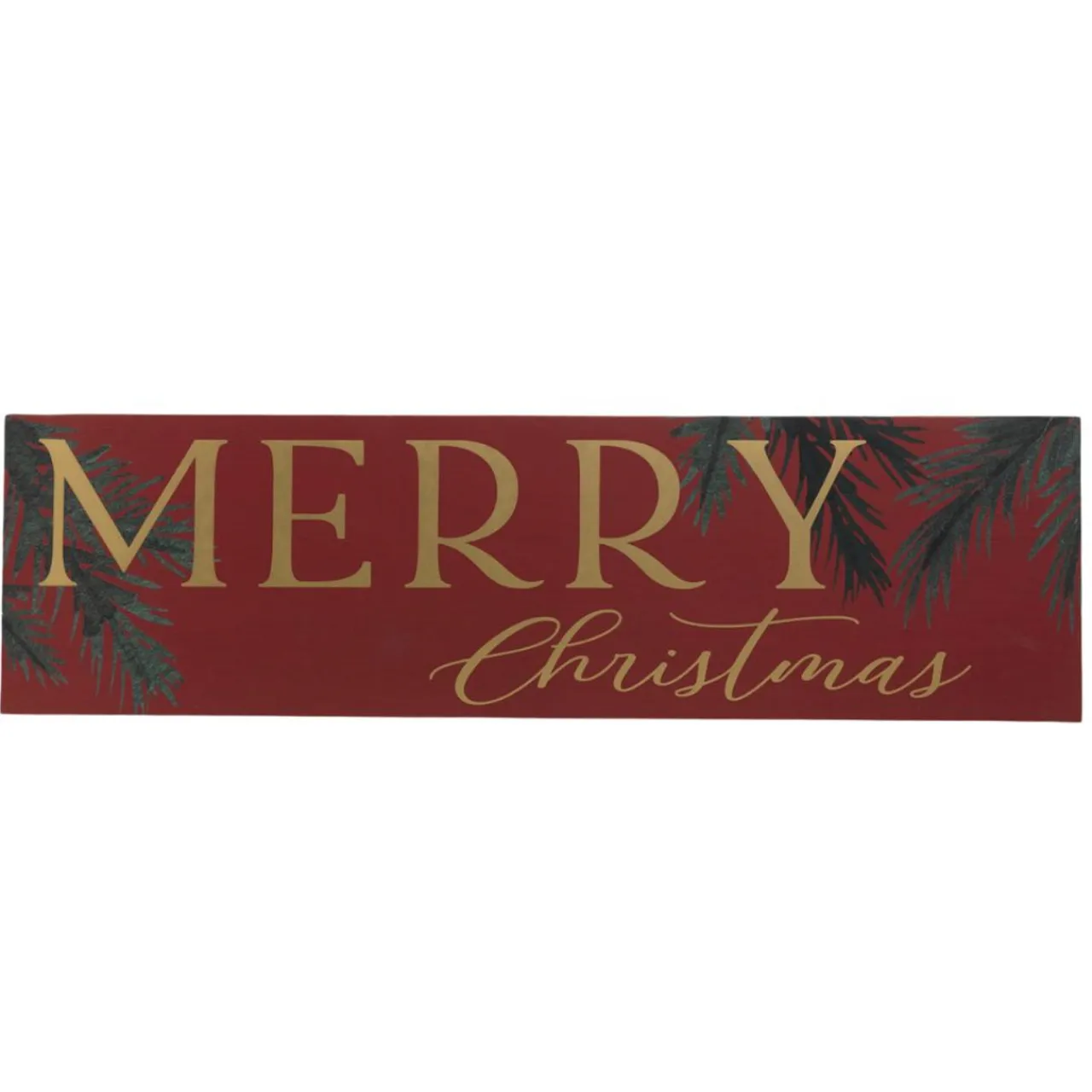 Classic 42 inch Red Merry Christmas Wooden Wall Sign< New