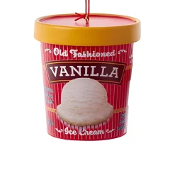 Classic Vanilla Ice Cream Pint Ornament<Kurt Adler Outlet