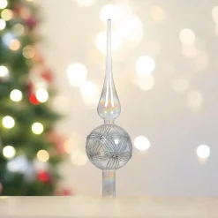 Clear Glass Finial Tree Topper< Outlet