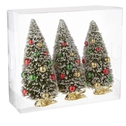 Clip-On Bottle Brush Trees Ornament Set< Discount