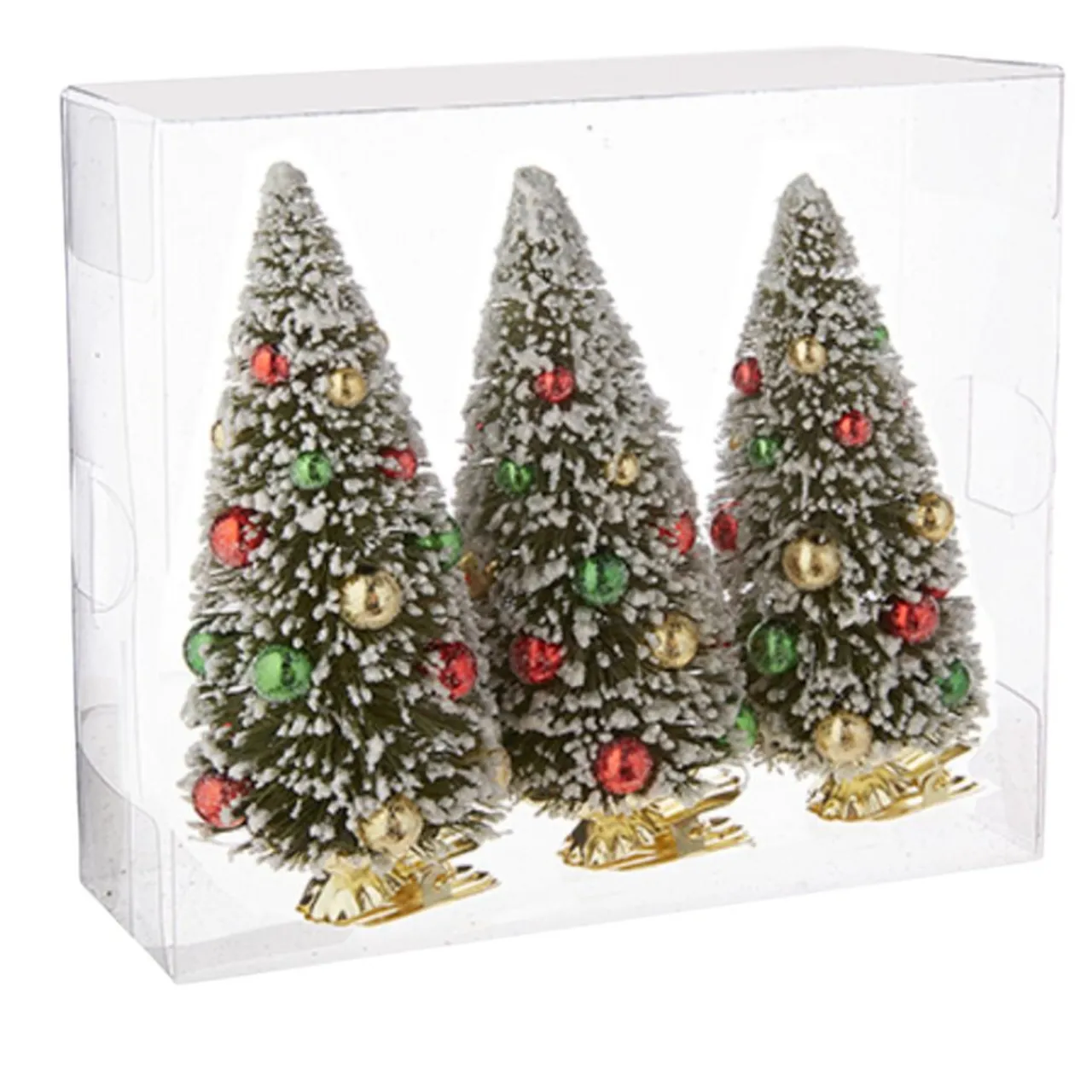 Clip-On Bottle Brush Trees Ornament Set< Discount