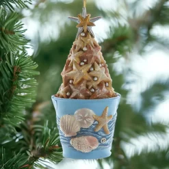 Coastal Starfish Bucket Ornament, Resin 5” - E0904<Kurt Adler Outlet