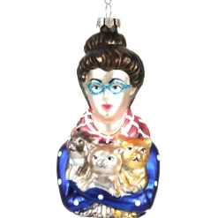 Cody Foster - Cat Lady Glass Ornament< Hot