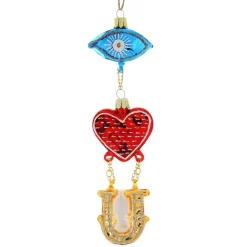 Cody Foster - I Love You Blown Glass Ornament< Clearance
