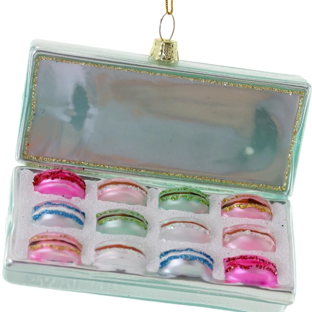 Cody Foster & Co - Box Of Macarons Blown Glass Ornament< Outlet