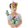 Cody Foster &amp; Co - Frida Khalo With Parrots Blown Glass Ornament< Clearance