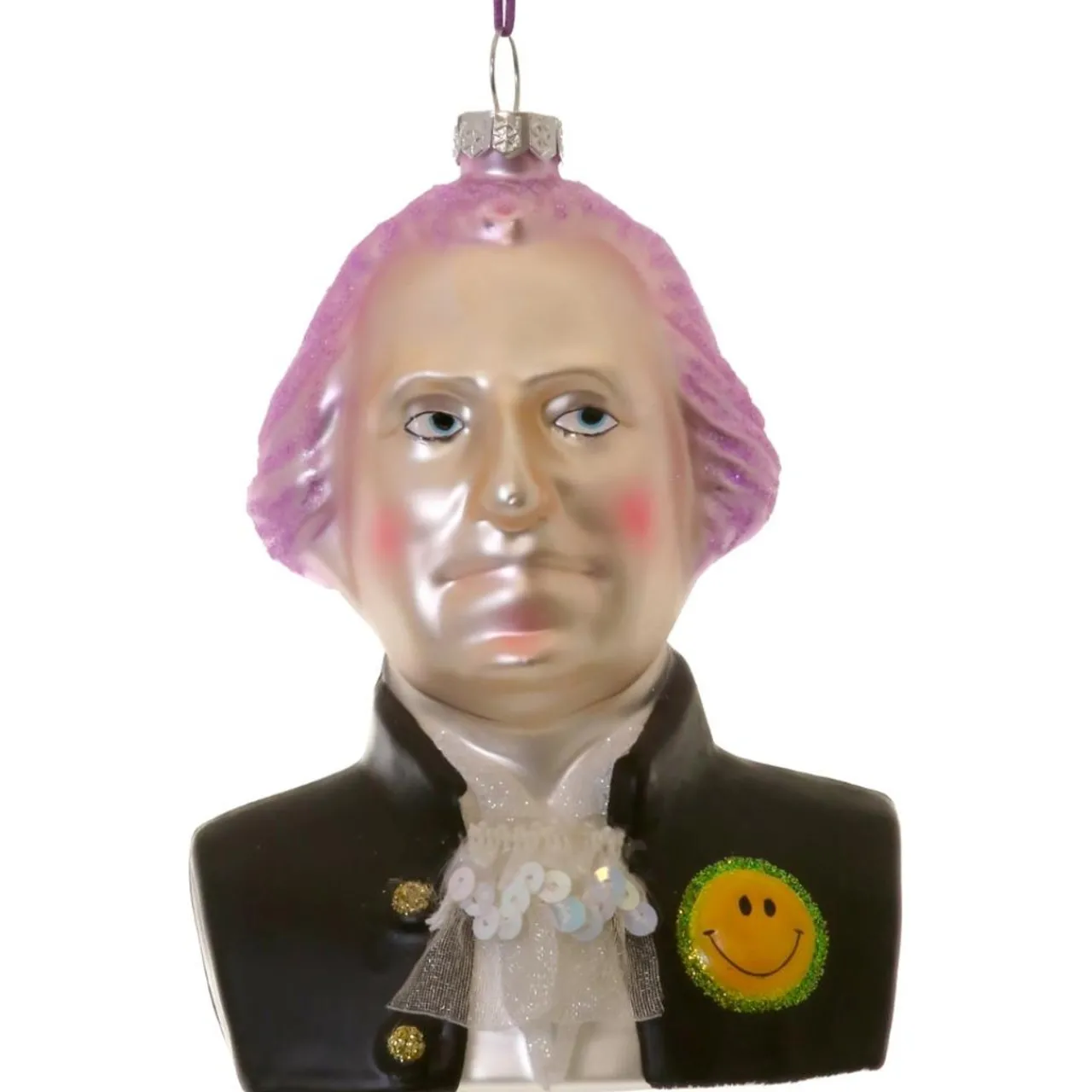 Cody Foster & Co - George Washington Blown Glass Ornament< Online