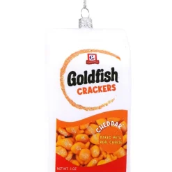 Cody Foster &amp; Co - Goldfish Crackers Blown Glass Ornament< Clearance