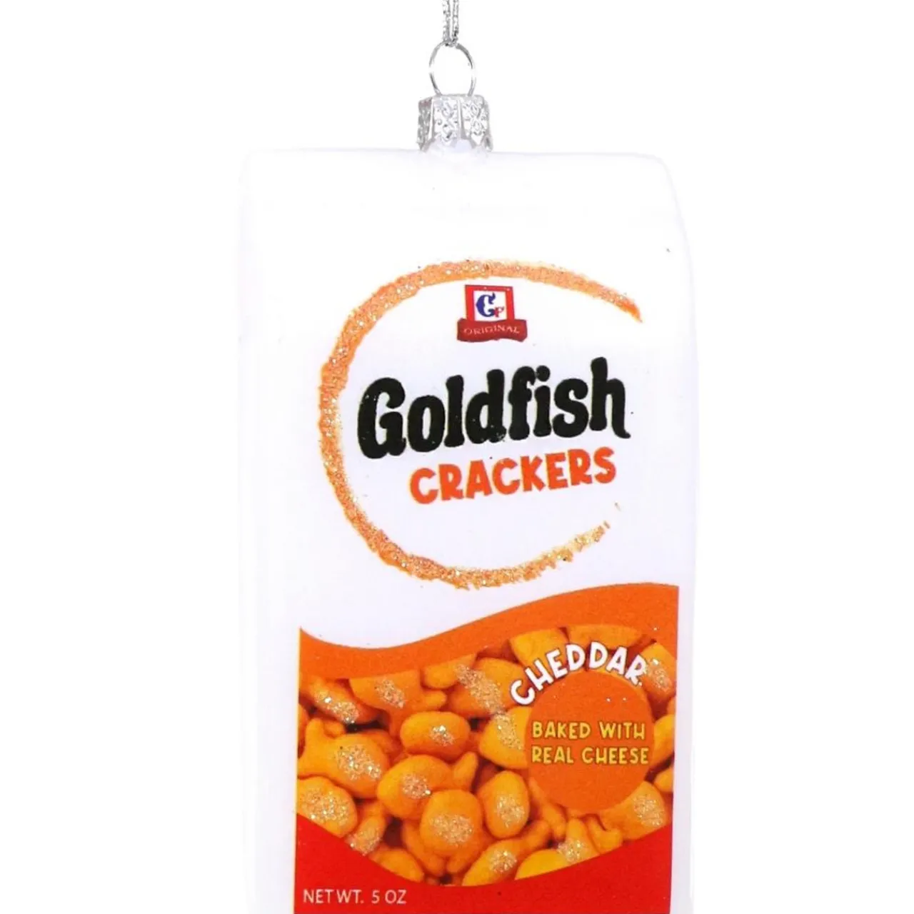 Cody Foster & Co - Goldfish Crackers Blown Glass Ornament< Clearance