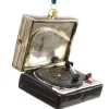 Cody Foster &amp; Co - Vintage Turntable Record Player Blown Glass Ornament<Cody Foster & Co. Hot