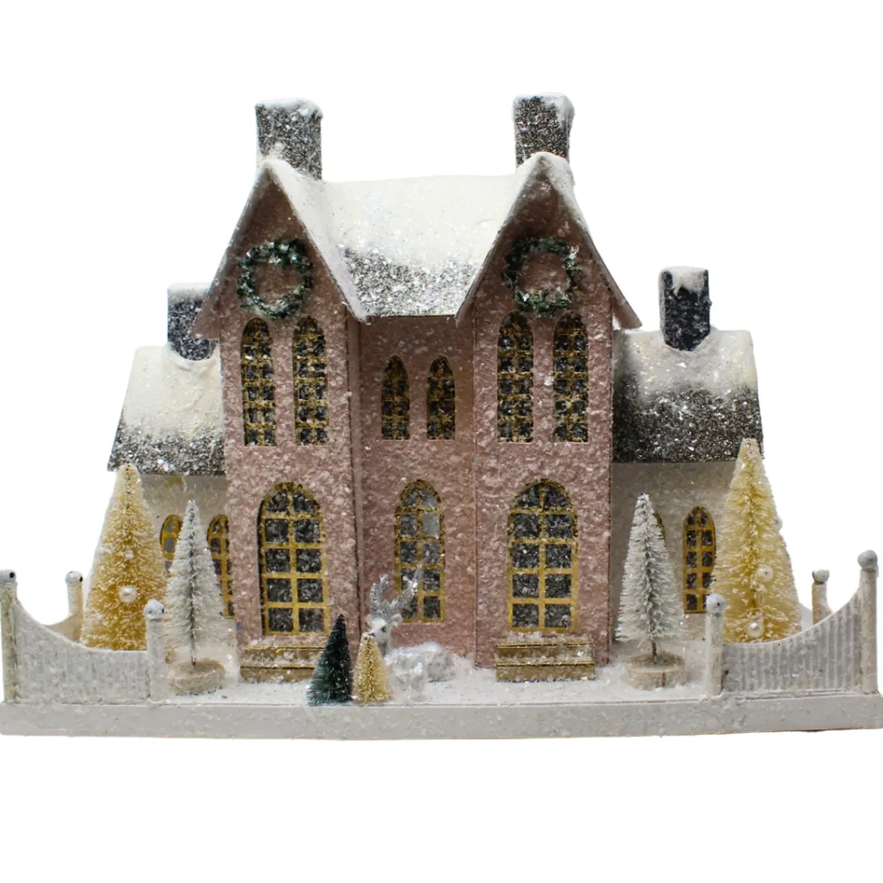 Cody Foster Elegant Ivory Manor Christmas Village Building<Cody Foster & Co. Sale