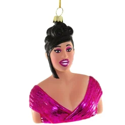 Cody Foster Glass Cardi B Ornament< Fashion