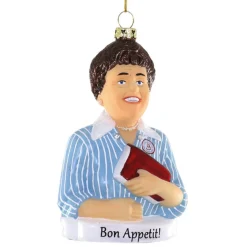 Cody Foster Glass Julia Child Ornament< Discount
