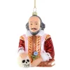 Cody Foster Glass William Shakespeare Ornament<Cody Foster & Co. Online