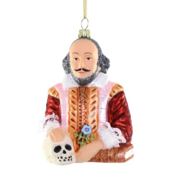 Cody Foster Glass William Shakespeare Ornament<Cody Foster & Co. Online