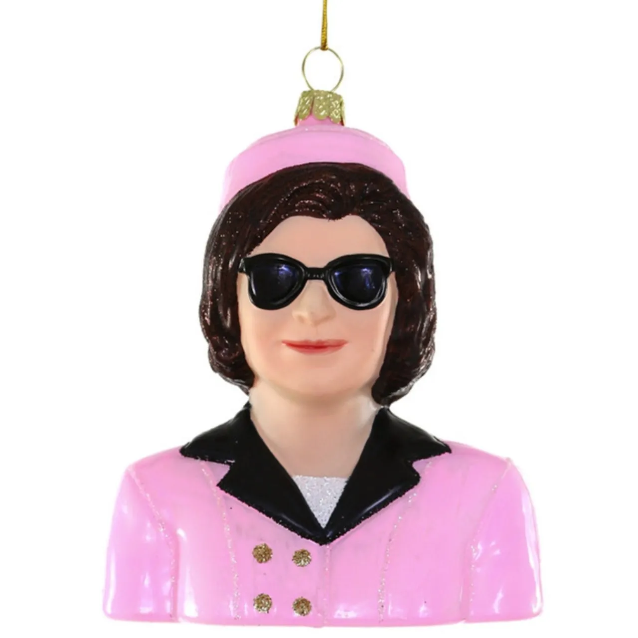 Cody Foster Jackie Kennedy Glass Ornament< Online