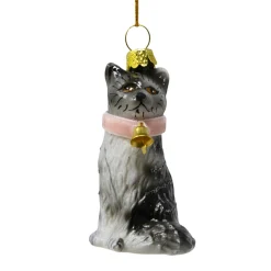 Cody Foster Kitten With Pink Collar Blown Glass Ornament<Cody Foster & Co. New