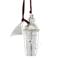 Cody Foster Martini Glass and Shaker Ornament< Hot