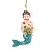 Cody Foster Merman Blown Glass Hanging Ornament<Cody Foster & Co. Clearance