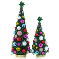 Cody Foster Mid Century Green Glitter Tree Set<Cody Foster & Co. Discount