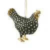 Cody Foster Paper Mache Black Merriment Hen Ornament< Discount