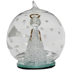 Color Changing LED Angel Blowing Horn Glass Globe< Fashion