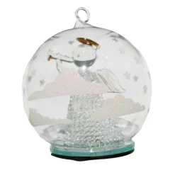 Color Changing LED Angel Blowing Horn Glass Globe< Fashion