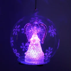 Color Changing LED Angel With Book Glass Globe< Hot