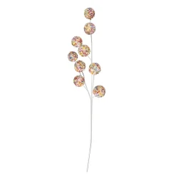 Colorful Confetti Glittered Ball Spray Decoration<Kurt Adler Sale