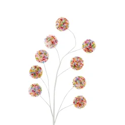 Colorful Confetti Glittered Ball Spray Decoration<Kurt Adler Sale