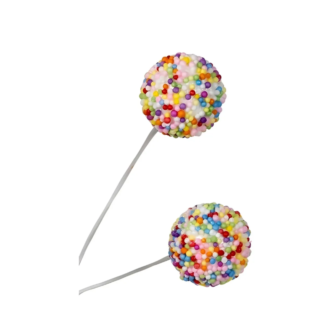 Colorful Confetti Glittered Ball Spray Decoration<Kurt Adler Sale