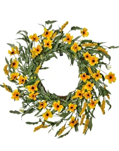 Cosmos &amp; Goldenrod Wreath 22"< Sale