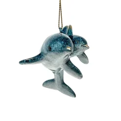 Cozumel Mom and Baby Dolphin Ornament< Hot