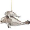 Cozumel Reef Mom And Baby Manatee Ornament - The Christmas Loft< Fashion