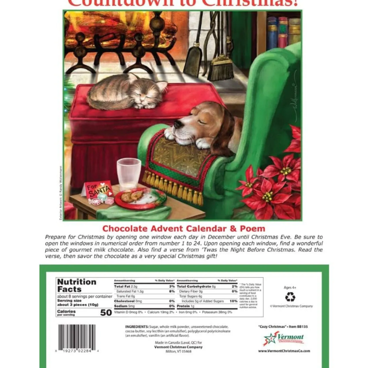 Cozy Christmas Chocolate Advent Calendar | The Christmas Loft< Sale