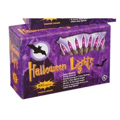 100ct Purple Halloween Lights for Indoor/Outdoor Use< Sale