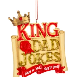 Dad Jokes Ornament - King of Dad Jokes< Sale