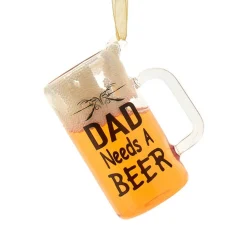 Dad Needs A Beer Ornament<Kurt Adler Hot